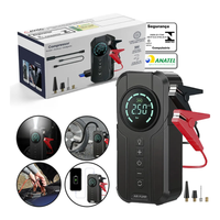 Bomba de Ar 4 em 1 com Partida de Emergência e Led