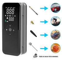 Compressor De Ar Digital Portátil (Calibrador de Pneus)