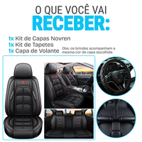 Kit Novren™ — Capas de Couro Premium + Tapetes e Capa de Volante GRÁTIS