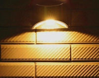 Luminária Para Jardim Wall Led com Painel Solar e Sensor de Movimento- 2 Unidades